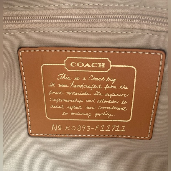 NEW LOWER PRICE VINTAGE Coach F11711 m patchwork tote pink & gold NEW WITH TAGS - Picture 6 of 15